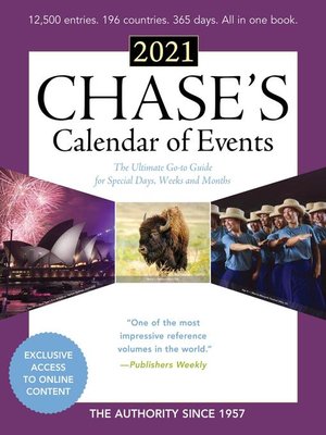 cover image of Chase's Calendar of Events 2021